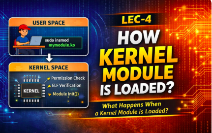how kernel module is loaded, free embedded sytems course