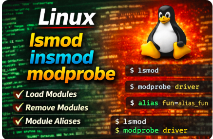 what is lsmod, insmod,modinfo,rmmod,modprobe - embeddedpathashala.com