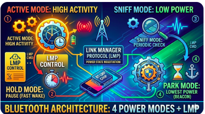 Active, Hold, Sniff & Park Modes + Link Manager Protocol