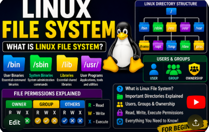 Linux File System, what is linux file system, linux development course