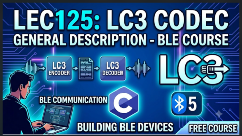 bluetooth le audio tutorial LC3 General Codec Description, what is lc3codec in ble audio, how lc3 codec works in ble audio, what is lc3 codec
