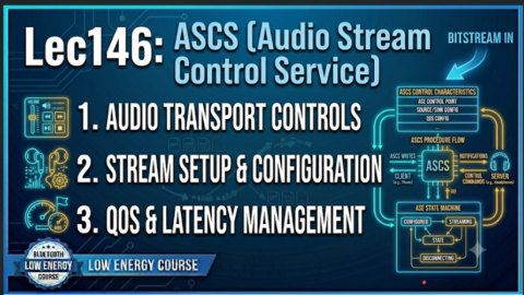 ble audio tutorial what is Audio Stream Control Service (ASCS) in ble audio