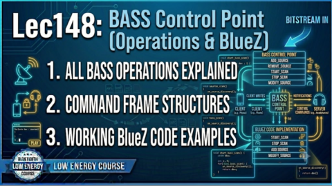 ble audio tutorial BASS Control Point — Every Operation Explained with BlueZ Code, what is BASS protocol in ble audio, how bass works.