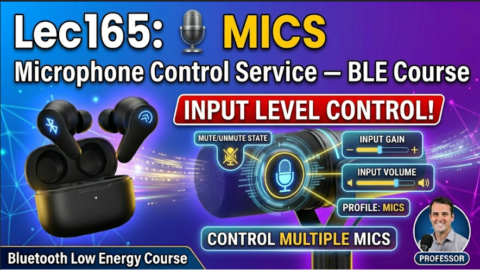 ble audio programming in c Microphone Control Service (MICS), how mcis works in ble audio, what is mcis in ble audio.