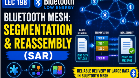 Bluetooth Mesh tutorial : Segmentation & Reassembly (SAR), how segmentation and reassembly works in ble mesh