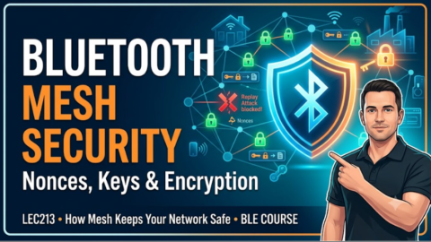 Bluetooth Mesh Security - Nonces Keys & Encryption, what are nonces keys in ble mesh, what is encryption in ble mesh, bluetooth mesh security