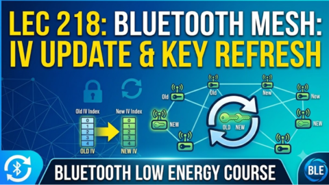 Bluetooth Mesh: IV Update & Key Refresh. what is IV update in ble mesh, how iv update and key refresh works in ble mesh
