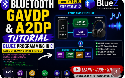 Bluetooth GAVDP & A2DP bluez tutorial