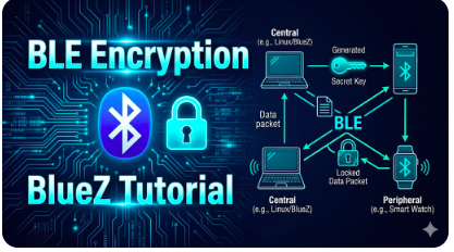 bluez tutorial ble encrytpion , bluez programming in c, bluetooth development in c, bluetooth programming in c