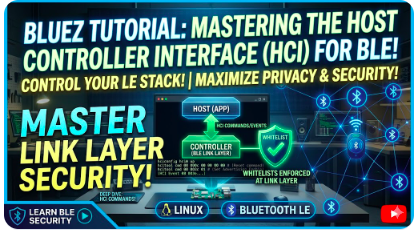 Host Controller Interface in BLE - bluez tutorial, HCI layer in BLE