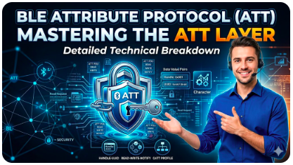 Bluetooth Low energy Attribute Protocol (ATT), what is ATT in ble, how ATT woks in ble, attributes in ble
