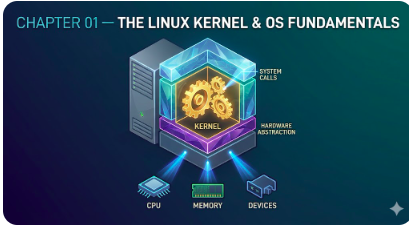 free Linux System Programming course, The Linux Kernel & OS Fundamentals, Shell, Users & Groups, linux Filesystem & I/O Model , Processes, Memory & Libraries, IPC, Signals & Threads, Advanced Topics + Master Interview Q&A