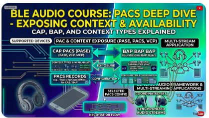 BLE Audio course PACS — Exposing Context Types & Availability