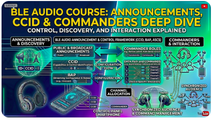 BLE Audio course : BLE Audio Announcements CCID & Commanders