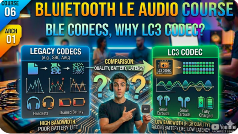 BLE Audio course — BLE Codecs, Why LC3 codec