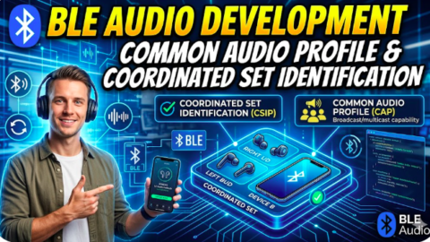 BLE Audio development : Common Audio Profile & Coordinated Set Identification, what is common audio profile in ble audio, ble audio course