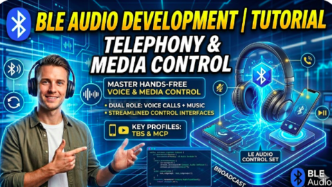 Bluetooth LE Audio tutorial : Telephony & Media Control , what is telephony in ble audio, what is media control in ble audio, ble audio profiles