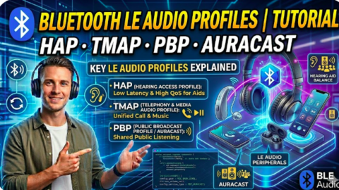 Bluetooth LE Audio Profiles HAP · TMAP · PBP, what is hap profile in ble audio, what is tmap profile in ble audio, what is pbp profie in ble
