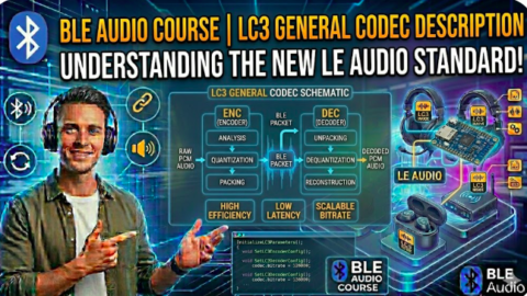 Bluetooth le audio tutorial : LC3 General Codec Parameters, how lc3 codec works in ble audio, what are general parameters about ble audio