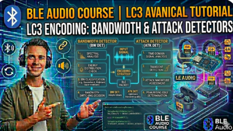LC3 Encoding: Bandwidth Detector and Attack Detector, what is bandwidth detector in ble audio, how bandwidth detector works in ble audio