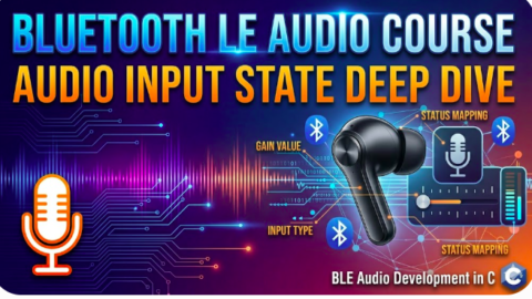 bluetooth le audio course - Audio Input State Deep Dive, what is audio input state in ble audio, ble audio development in c, ble audio course