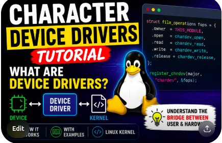 Character Device Drivers tutorial - what are device drivers ...
