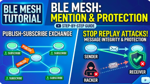 ble mesh tutorial - Publish-Subscribe Message Exchange & Replay Attack Protection, what is pub sub in ble mesh, ble mesh bluez tutorial