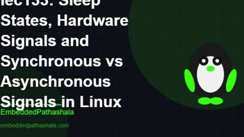 Sleep States, Hardware Signals and Synchronous vs Asynchronous Signals, free linux system programming course, free linux device drivers course, free embedded linux course, free embedded systems course