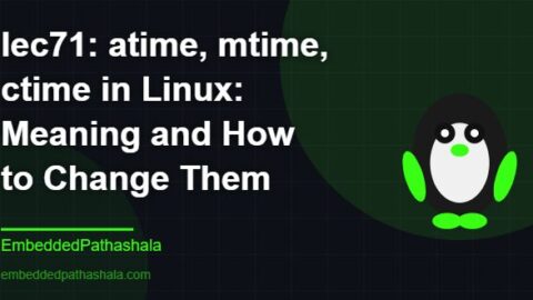 atime, mtime, ctime in Linux: Meaning and How to Change Them, free linux system programming course, free linux device drivers course, free embedded linux course, free embedded systems course