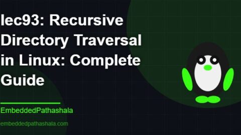 Recursive Directory Traversal in Linux: Complete Guide, free linux system programming course, free linux device drivers course, free embedded linux course, free embedded systems course