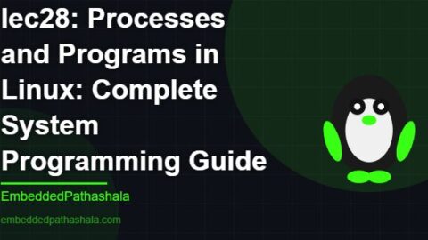 Processes and Programs in Linux: Complete System Programming Guide, free linux system programming course, free linux device drivers course, free embedded linux course, free embedded systems course