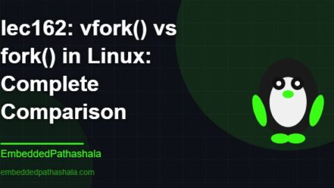 vfork() vs fork() in Linux: Complete Comparison, free linux system programming course, free linux device drivers course, free embedded linux course, free embedded systems course