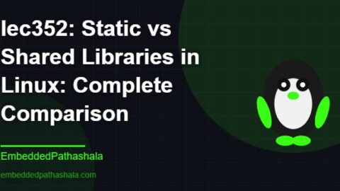 Static vs Shared Libraries in Linux: Complete Comparison, free linux system programming course, free linux device drivers course, free embedded linux course, free embedded systems course