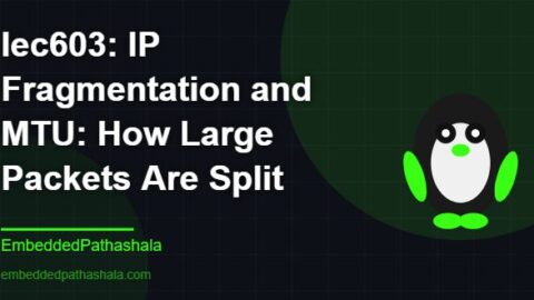 IP Fragmentation and MTU: How Large Packets Are Split, free linux system programming course, free linux device drivers course, free embedded linux course, free embedded systems course