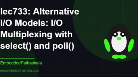 Alternative I/O Models: I/O Multiplexing with select() and poll(), free linux system programming course, free linux device drivers course, free embedded linux course, free embedded systems course