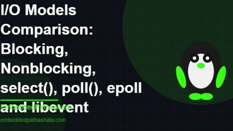 Alternative I/O Models Comparison: Blocking, Nonblocking, select(), poll(), epoll and libevent, free linux system programming course, free linux device drivers course, free embedded linux course, free embedded systems course