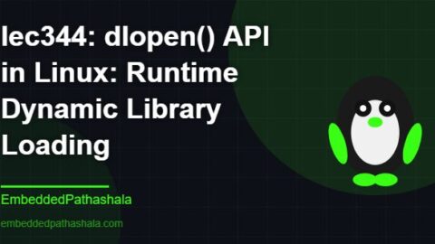dlopen() API in Linux: Runtime Dynamic Library Loading, free linux system programming course, free linux device drivers course, free embedded linux course, free embedded systems course