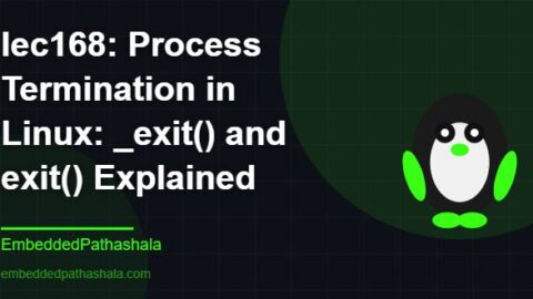 Process Termination in Linux: _exit() and exit() Explained, free linux system programming course, free linux device drivers course, free embedded linux course, free embedded systems course