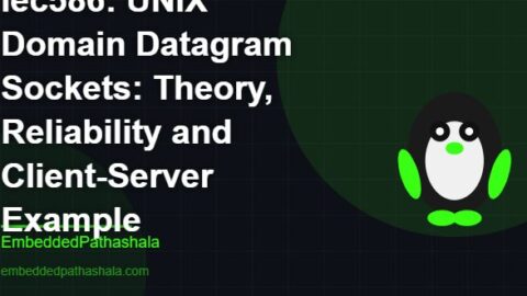 UNIX Domain Datagram Sockets: Theory, Reliability and Client-Server Example, free linux system programming course, free linux device drivers course, free embedded linux course, free embedded systems course