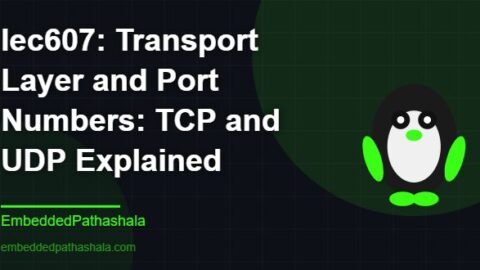 Transport Layer and Port Numbers: TCP and UDP Explained, free linux system programming course, free linux device drivers course, free embedded linux course, free embedded systems course