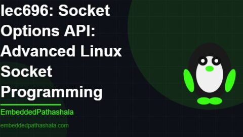 Socket Options API: Advanced Linux Socket Programming, free linux system programming course, free linux device drivers course, free embedded linux course, free embedded systems course