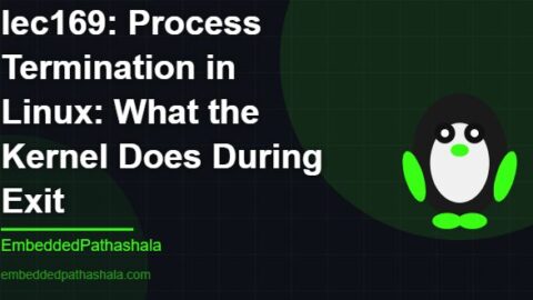 Process Termination in Linux: What the Kernel Does During Exit, free linux system programming course, free linux device drivers course, free embedded linux course, free embedded systems course