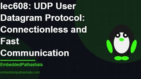UDP User Datagram Protocol: Connectionless and Fast Communication, free linux system programming course, free linux device drivers course, free embedded linux course, free embedded systems course