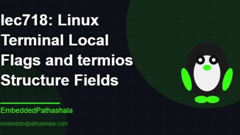 Linux Terminal Local Flags and termios Structure Fields, free linux system programming course, free linux device drivers course, free embedded linux course, free embedded systems course
