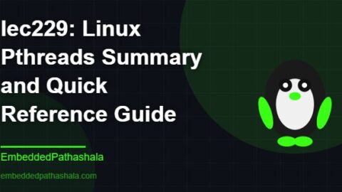 Linux Pthreads Summary and Quick Reference Guide, free linux system programming course, free linux device drivers course, free embedded linux course, free embedded systems course