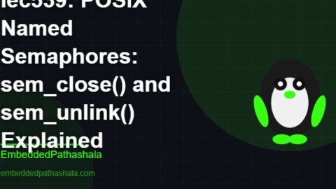 POSIX Named Semaphores: sem_close() and sem_unlink() Explained, free linux system programming course, free linux device drivers course, free embedded linux course, free embedded systems course