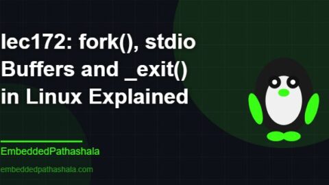 fork() stdio Buffers and _exit() in Linux, free linux system programming course, free linux device drivers course, free embedded linux course, free embedded systems course