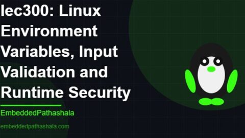 Linux Environment Variables, Input Validation and Runtime Security, free linux system programming course, free linux device drivers course, free embedded linux course, free embedded systems course
