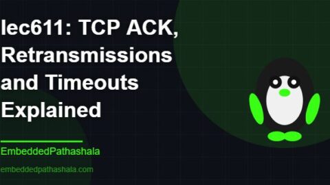TCP ACK, Retransmissions and Timeouts Explained, free linux system programming course, free linux device drivers course, free embedded linux course, free embedded systems course