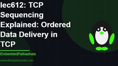 TCP Sequencing Explained: Ordered Data Delivery in TCP, free linux system programming course, free linux device drivers course, free embedded linux course, free embedded systems course